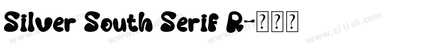 Silver South Serif R字体转换